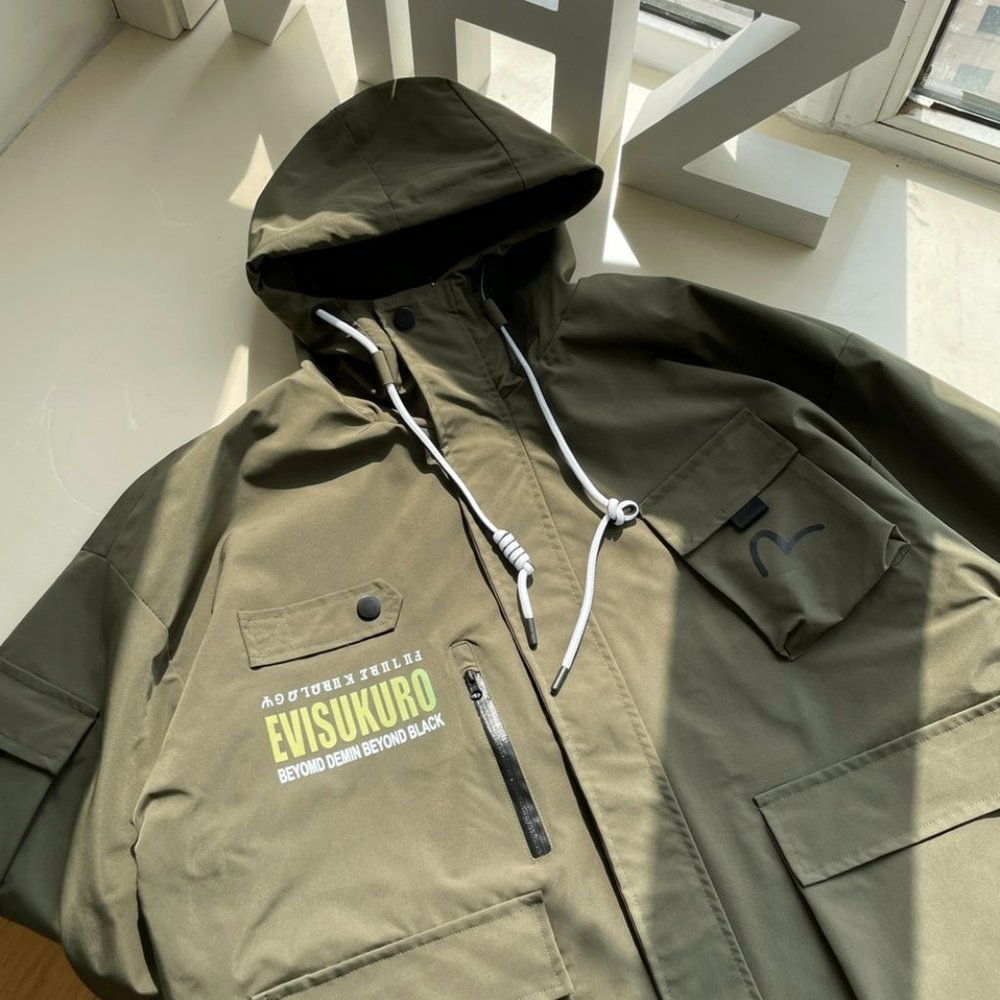 Evisu multi-pocket work jacket jacket - Picture 2 of 8